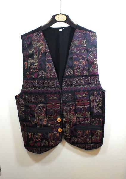 Vest Gilet wol fijn geweven - Ecuador