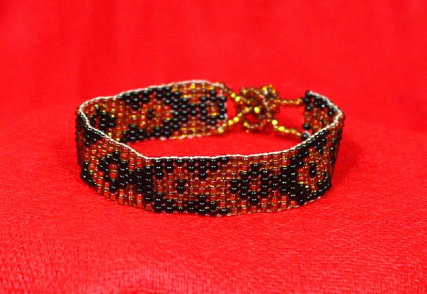 Armband Glaskraal 1cm breed - Guatemala