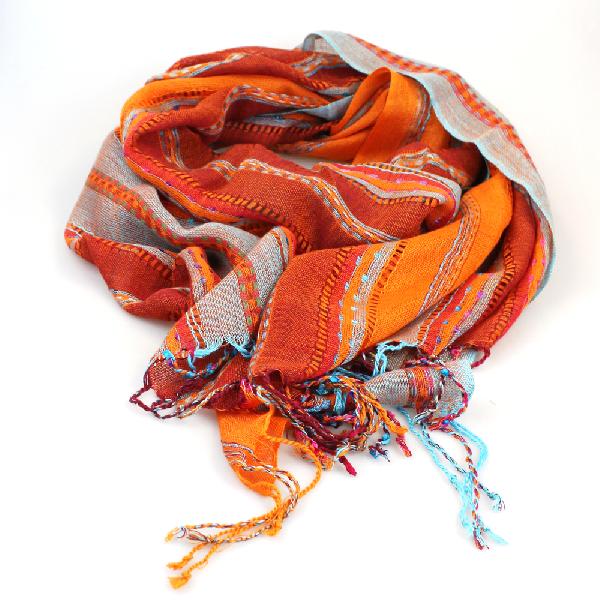 Sjaal - Shawl Viscose 55x180 - India