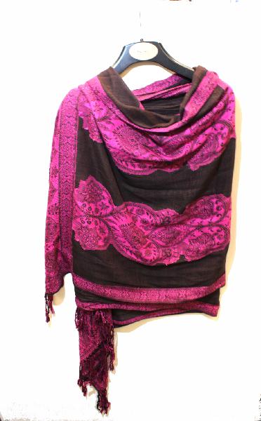 Sjaal - Shawl Viscose, 180 x 70 cm, wintersjaal, TAR - India