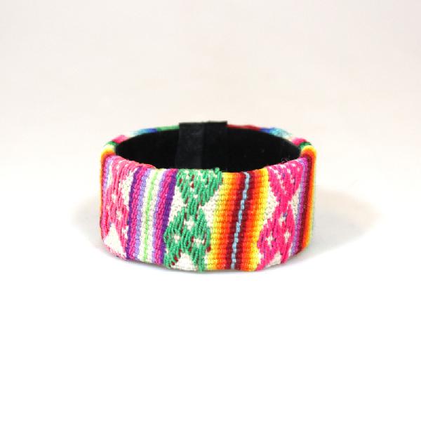 Armband klemarmband indiaanse textiel - Ecuador