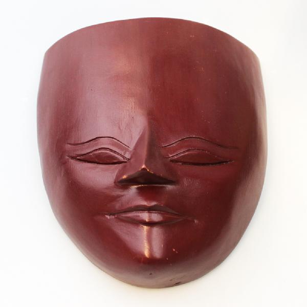 Masker 26cm rood hout - Indonesie