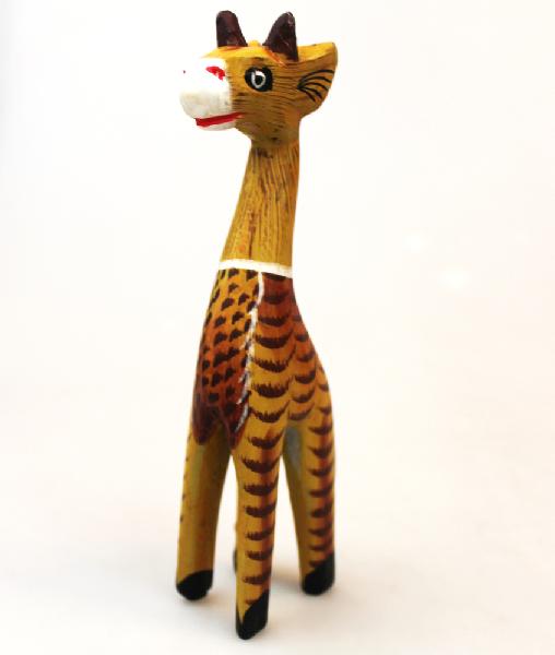 Giraffe 14 cm dier hout - Indonesie