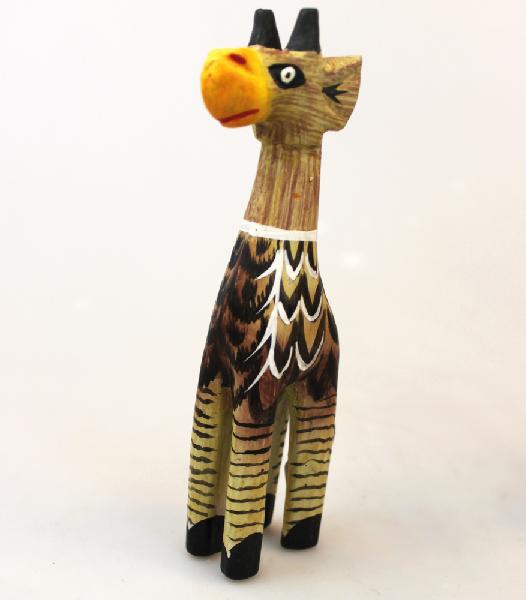 Giraffe 14 cm dier hout - Indonesie