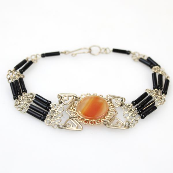 Armband metaal met steen - Peru