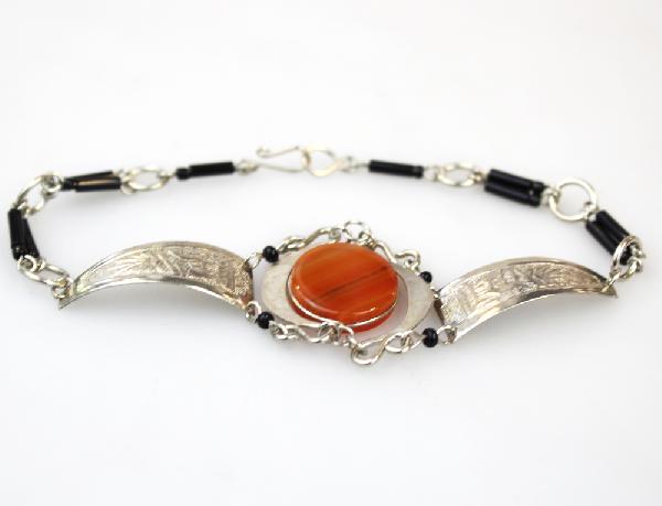 Armband metaal met steen - Peru