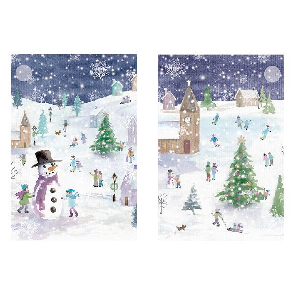 Unicef Kerstkaart - Vrede op aarde 2x5 ontwerpen