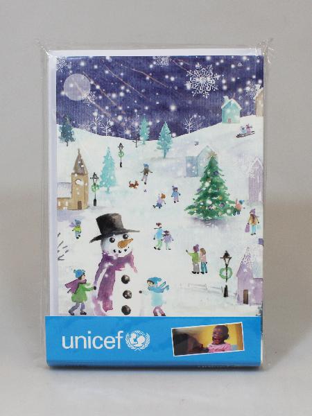 Unicef Kerstkaart - Vrede op aarde 2x5 ontwerpen