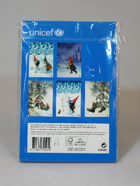 Unicef Kerstkaart - Kleine Wensjes van Rien Poortvliet 2x5 ontwerpen