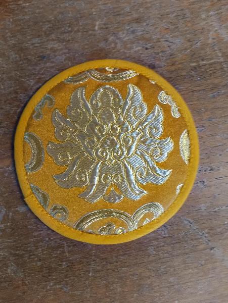 Klankschaal-kussen, rond D 11 cm, lotus - Nepal