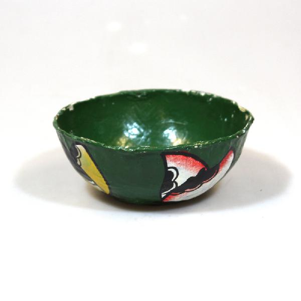Schaaltje papier, rond D 12 cm, H 5 cm rood - BrGH - Tanzania