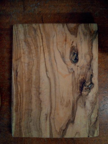 Snijplank olijfhout ca 23x30cm - Tunesie