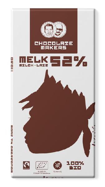 Chocolatemakers Chocolade Reep Awajun donkere melk (52%) 85g bio, Peru Colombia