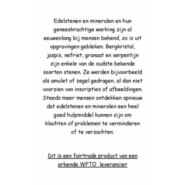 Geluksflesje half edelsteen assorti - Thailand