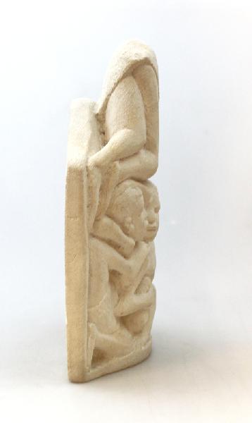 Familie-oudsten Koraalbeeld Makonde - Tanzania