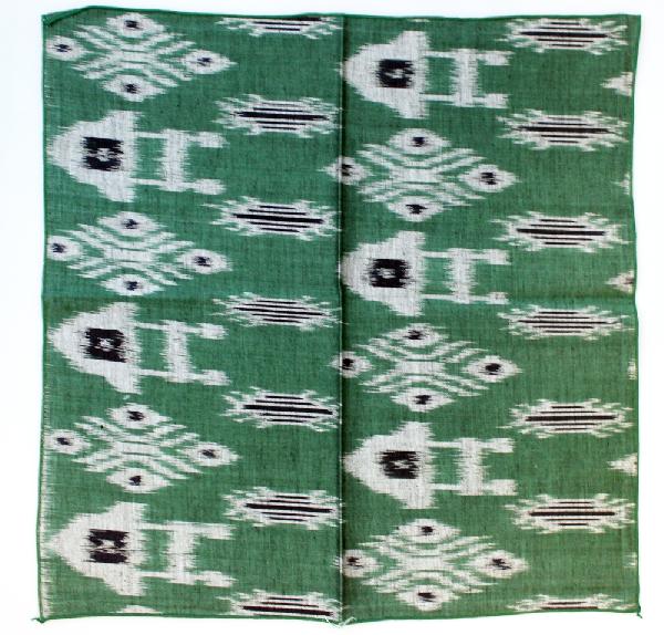 Placemat/doek, 1x vierkant 40x40cm / 1x langwerpig 29x49cm ikat - Indonesie