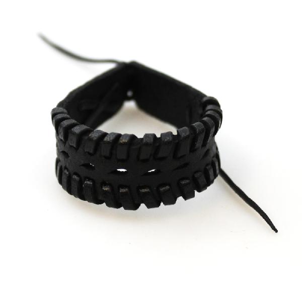 Armband leer met Figuren 0,5-1cm - Ecuador