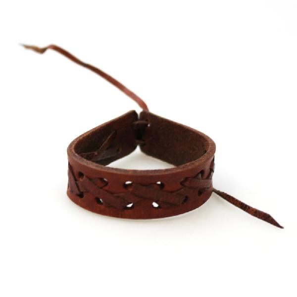 Armband leer met Figuren 0,5-1cm - Ecuador