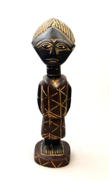 Vrouw beeld 34cm hout, Sankofa - Ghana