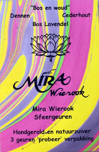 Wierook Probeerpakje - 3x2=6st. korte stokjes Mira / Moeders Geuren - India