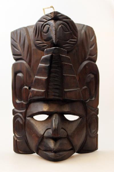 Masker Indiaan hout - Guatemala