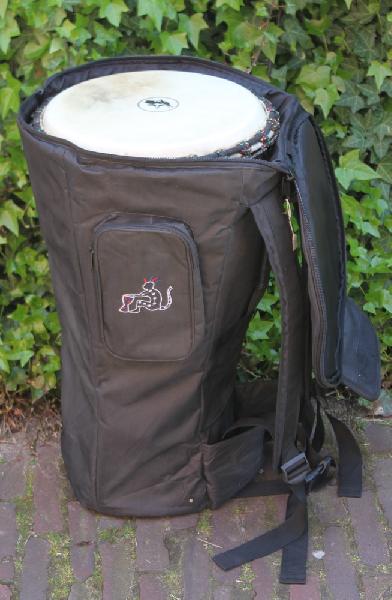 Djembe draag-zak - Large, zwart A392 - Indonesie