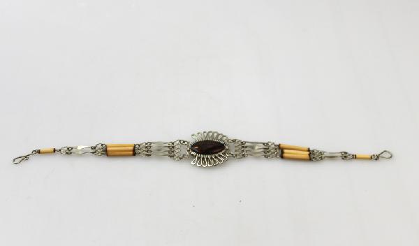 Armband bamboe met steen - Ecuador