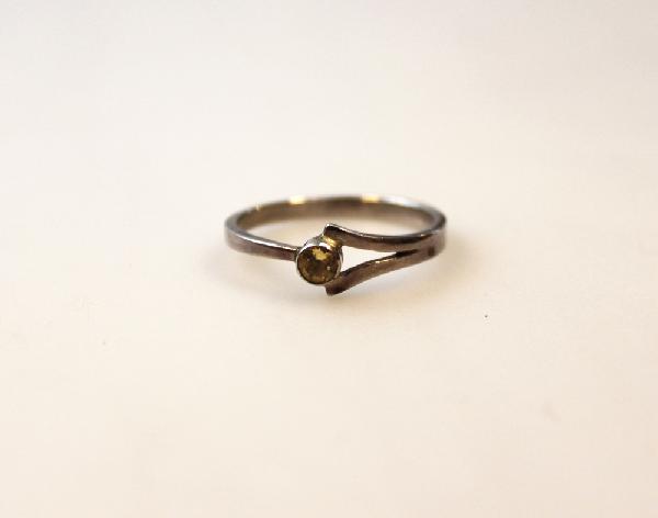 Ring zilver Citrien (plm maat 21) - Nepal