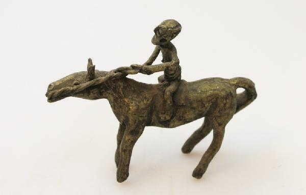 Ruiter te Paard brons - Ghana
