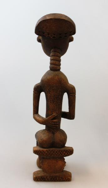 Vrouw Navel nr35 31cm / Vrouw + Baby op voetsteel D282 40cm hout - Ghana