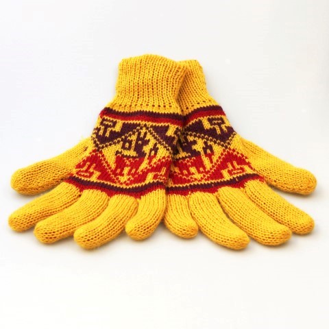 Handschoenen alpaca wol met acryl - Peru