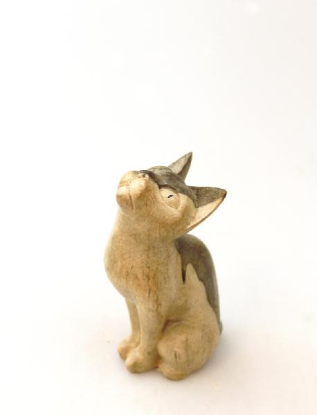 Dier Kat hout omhoog kijkend 10 cm - Bali-LW Indonesie