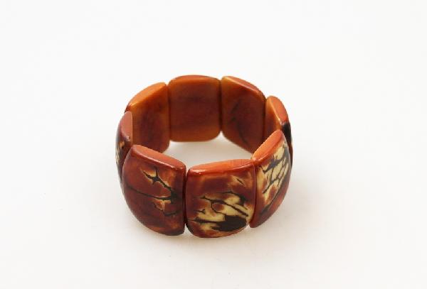 Armband Tagua breed div kleuren - Ecuador