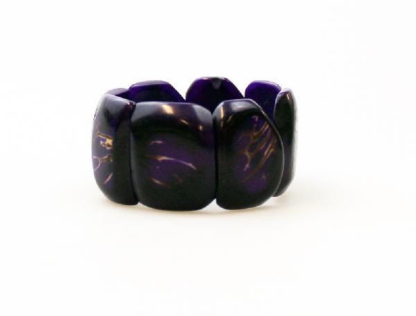 Armband Tagua breed div kleuren - Ecuador