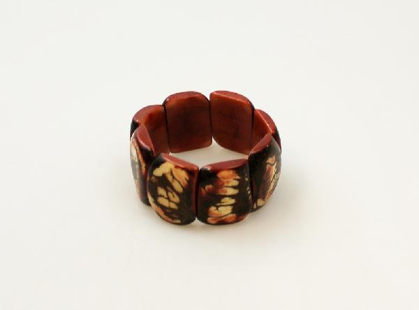 Armband Tagua breed div kleuren - Ecuador