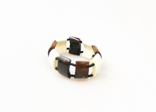 Armband hoorn 2cm breed - Kenya