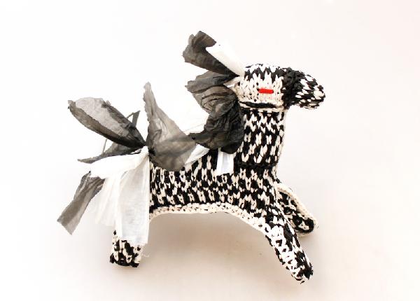 Dier Zebra, gerecycled, 14 cm - Niger