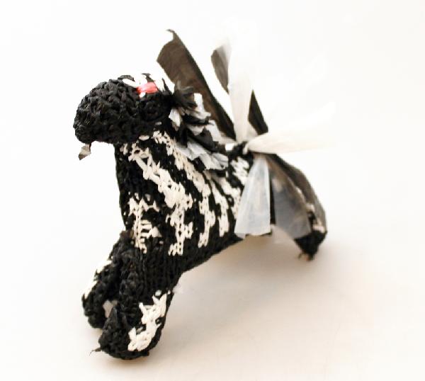 Dier Zebra, gerecycled, 14 cm - Niger