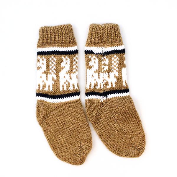 Sokken alpacawol met acryl kind voetlengte 11cm - Peru