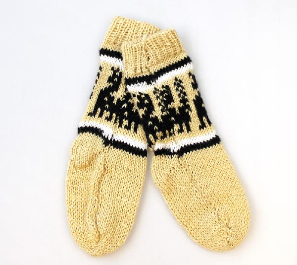 Sokken alpacawol met acryl kind voetlengte 11cm - Peru