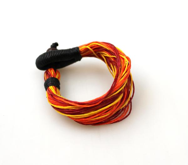 Armband strengen katoen diverse kleuren - Peru