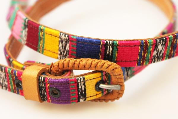 Riem Pana, stof 1.5 cm breed, veelkleurig - Guatemala