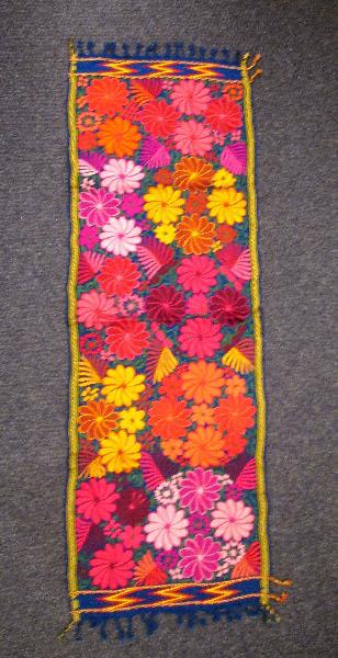 Loper Bloemen 44x130cm - Guatemala