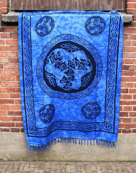 Sarong 110 x 150 cm, Keltische motieven, handbedrukt - Indonesie