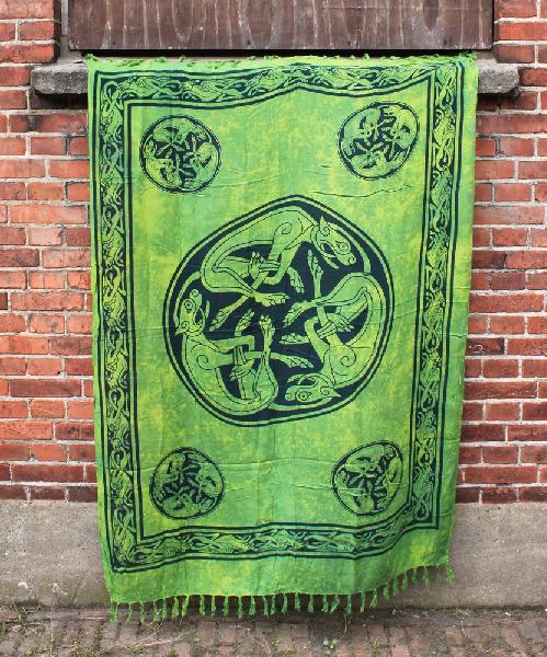 Sarong 110 x 150 cm, Keltische motieven, handbedrukt - Indonesie