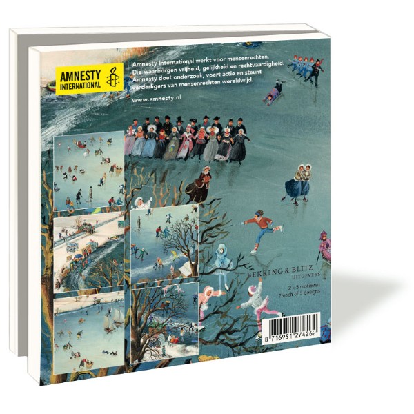 Amnesty Kaartenmapje Charlotte Dematons winter 10 dubbele kaarten 5 ontwerpen