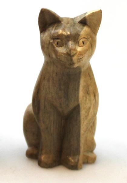 Dier Kat hout kijkt vooruit 10 cm - Bali-LW Indonesie