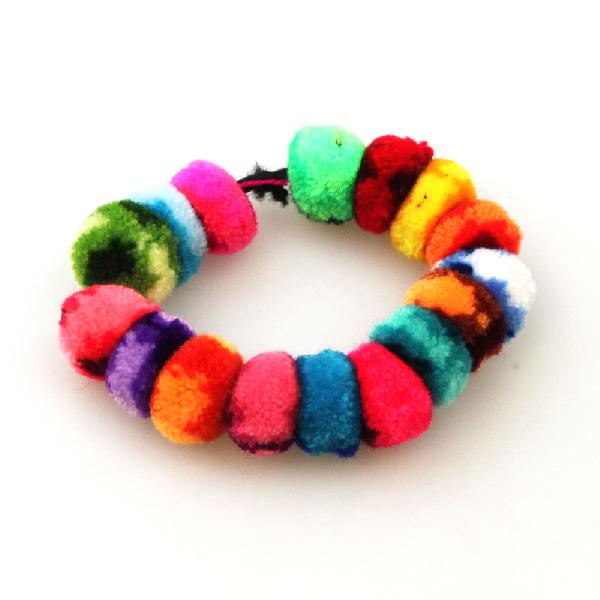 Armband bolletjes regenboog - Peru