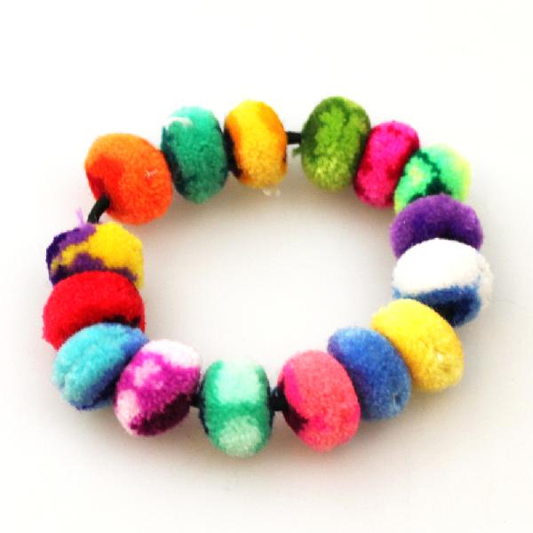 Armband bolletjes regenboog - Peru